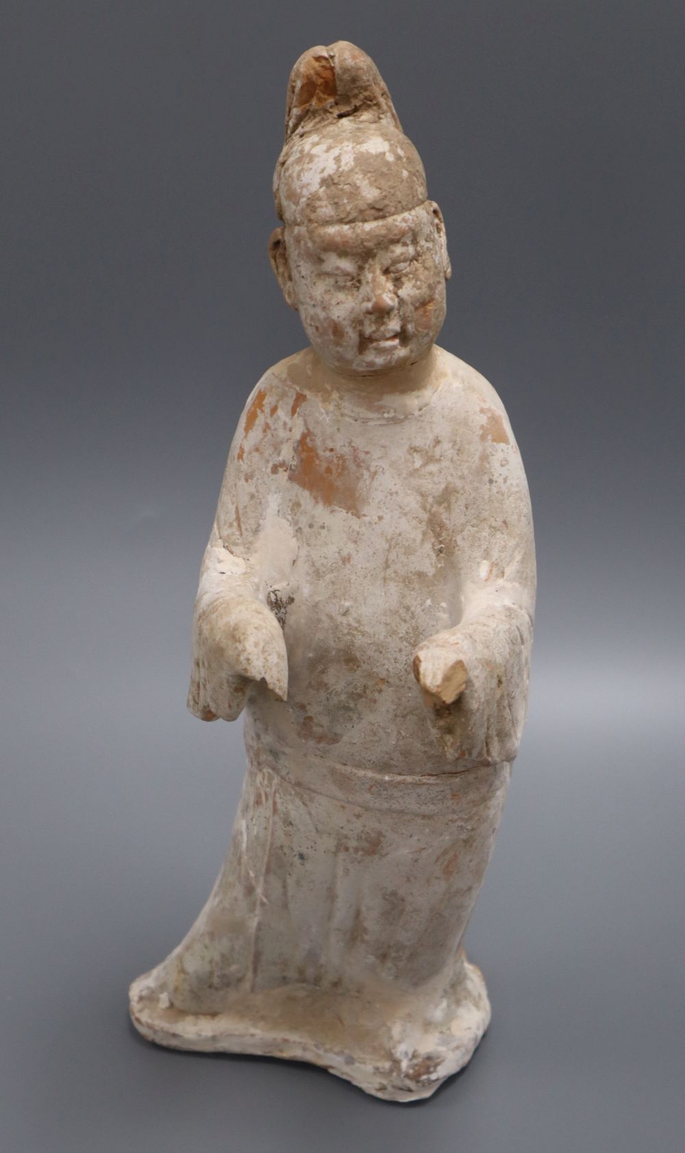A Chinese Tang dynasty figure of a man height 39cm